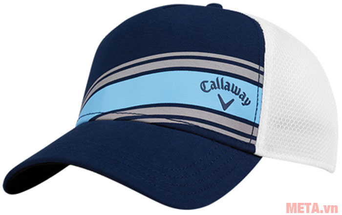 Mũ golf Callaway Stripe Mesh ADJ màu navy