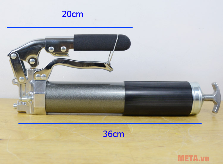 Kích thước Súng bơm mỡ cầm tay 500CC Yato YT 0704 Súng bơm mỡ 500CC