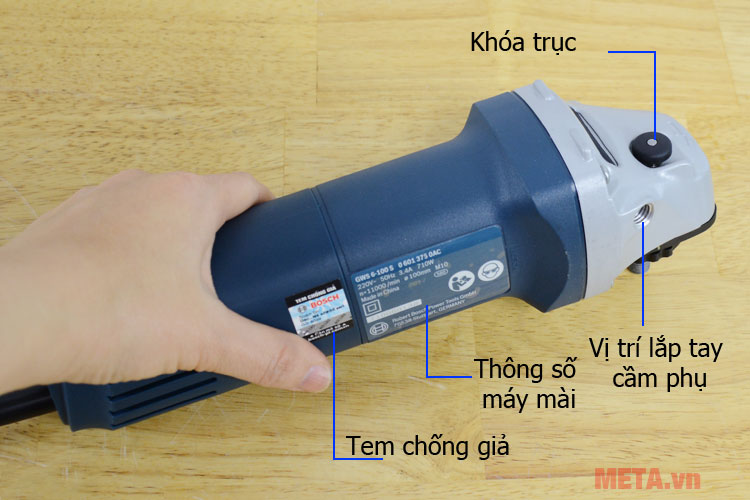 Cấu tạo Máy mài góc Bosch GWS 6-100 S Cấu tạo Máy mài góc