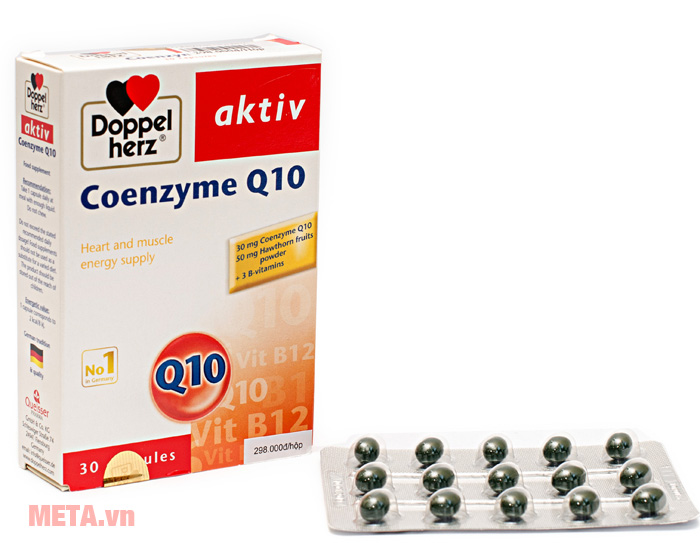 Thực phẩm tăng cường sức khỏe tim mạch Doppelherz Aktiv Coenzyme Q10 (30 viên)