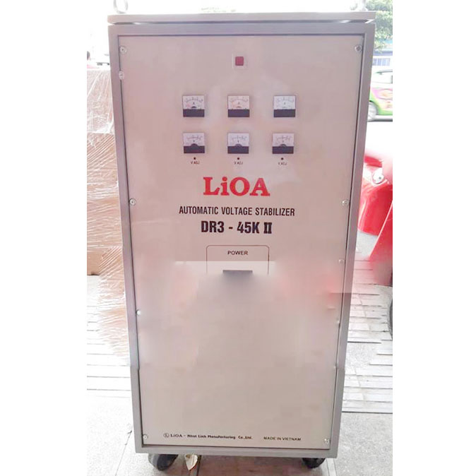 Ổn áp 3 pha khô Lioa 45KVA DR3 45KII (Dải điện áp đầu vào 160V - 430V)