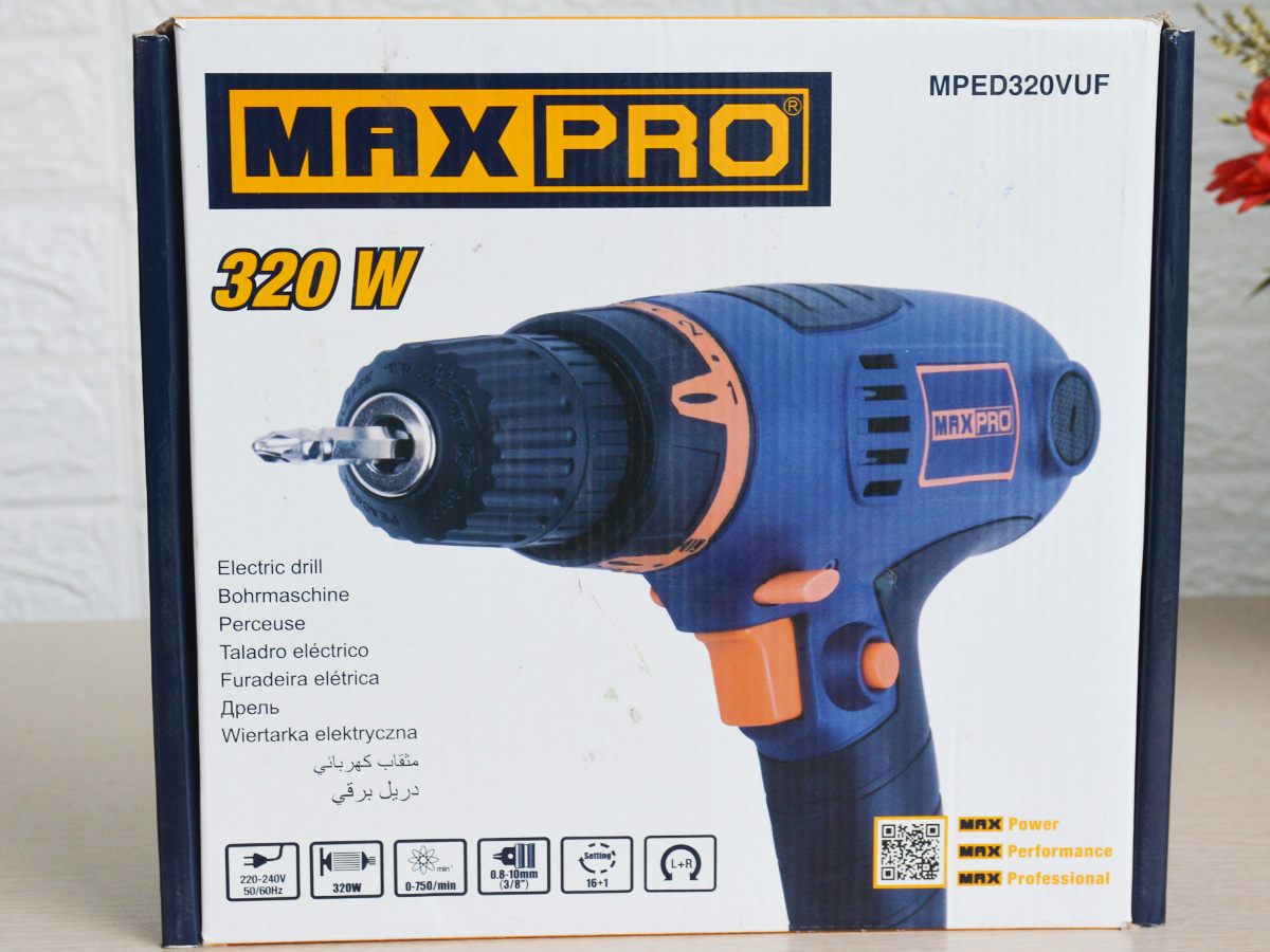 Máy khoan đầu cặp Maxpro MPED320VUF 10mm