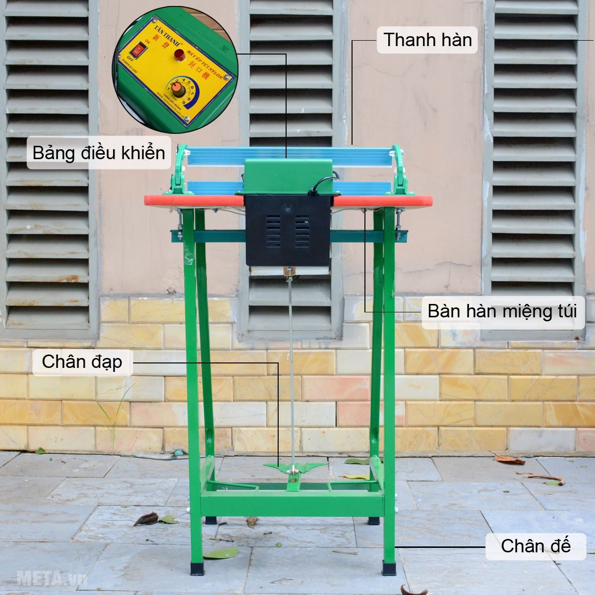 Phần chân máy ép túi nylon Phần chân máy ép túi nylon
