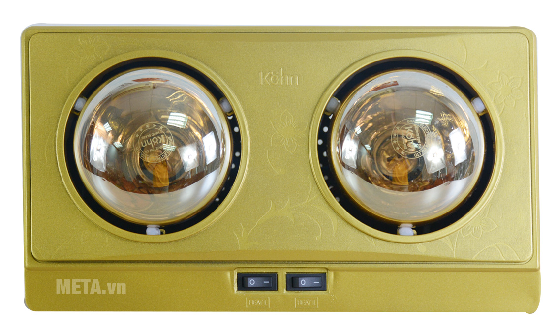Đèn sưởi nhà tắm 2 bóng Braun Kohn KN02G 550W - META.vn