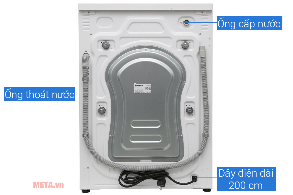 Máy giặt lồng ngang Panasonic inverter NA-128VG6WV2 - 8kg