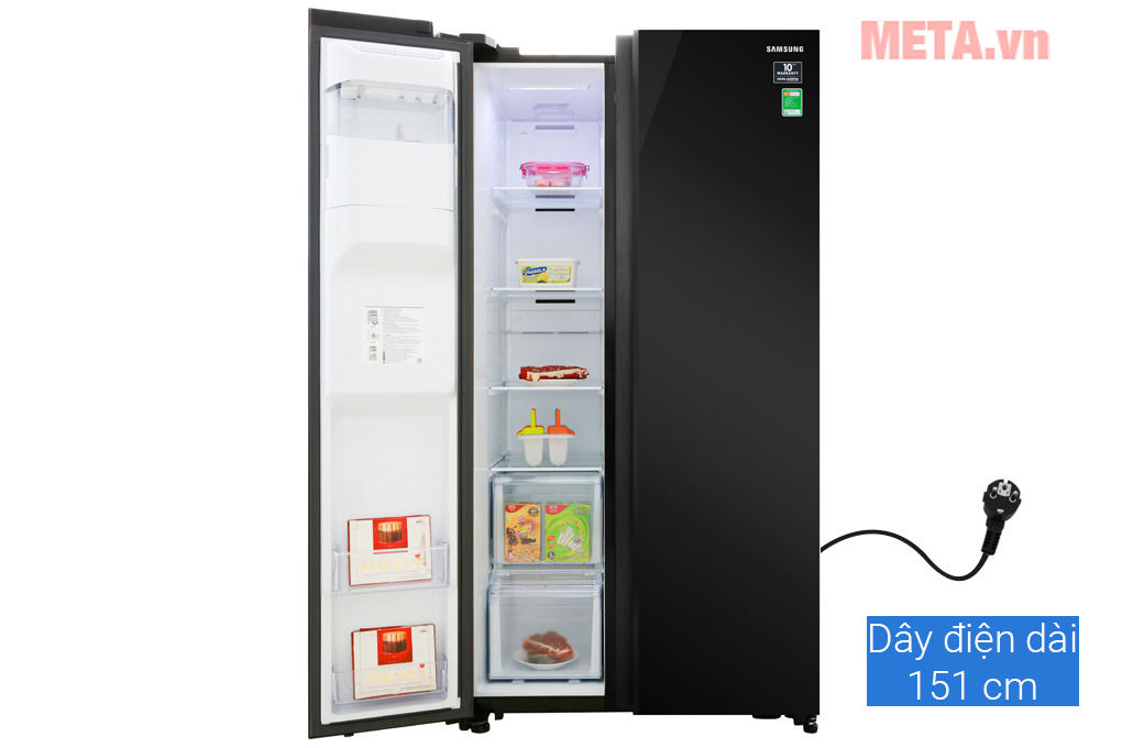 Tủ lạnh side by side Samsung RS64R53012C/SV (617 lít)
