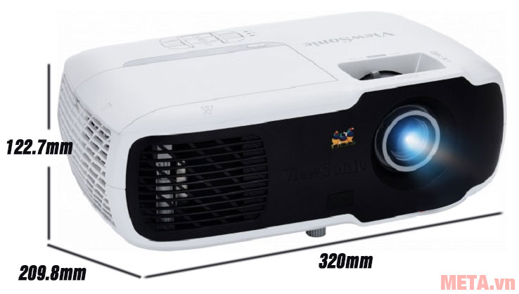 Kích thước máy chiếu đa năng ViewSonic PA502XP