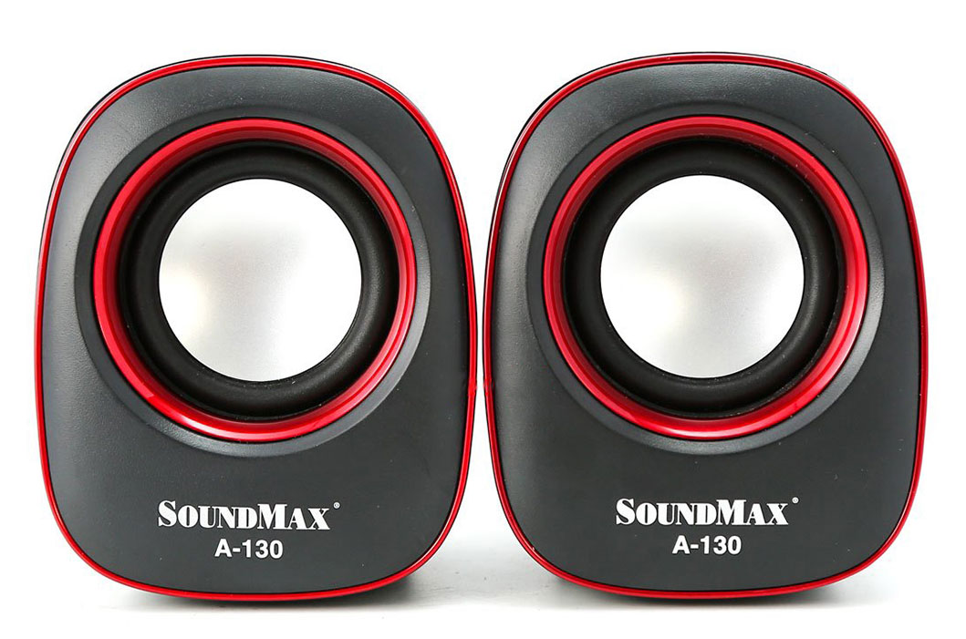 Loa vi tính Soundmax 2.0 màu đỏ