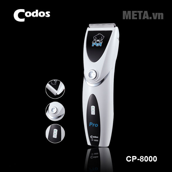 Tông đơ Codos CP 8000 màu trắng