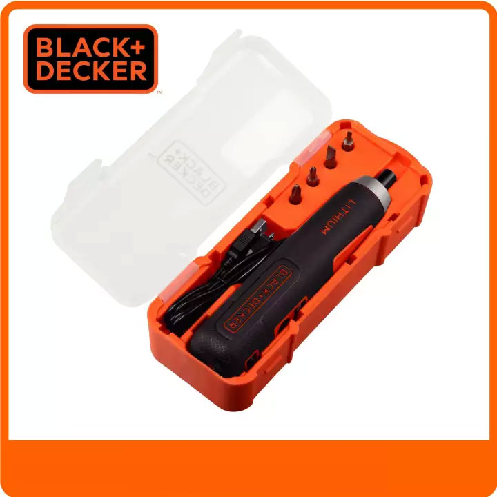 Máy vặn vít dùng pin Black&Decker BD40K4 đi kèm hộp đựng chuyên dụng 