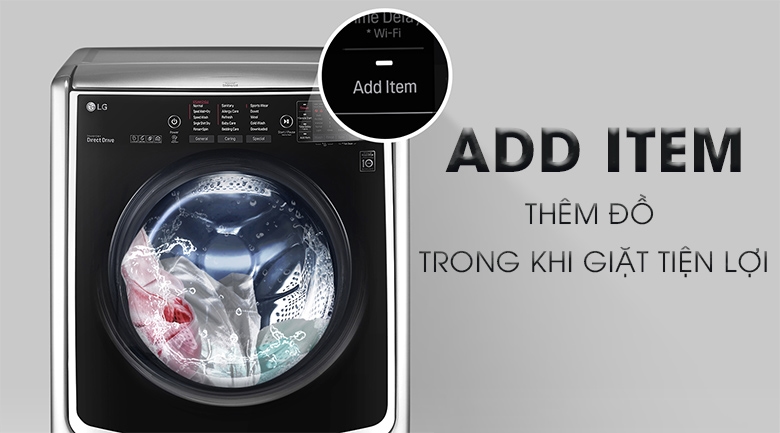 Máy giặt lồng ngang LG F2721HTTV 21kg có nhiều tiện ích hiện đại