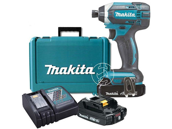 Trọn bộ sản phẩm máy vặn vít dùng pin Makita DTD152RAE Máy vặn vít dùng pin Makita DTD152RAE