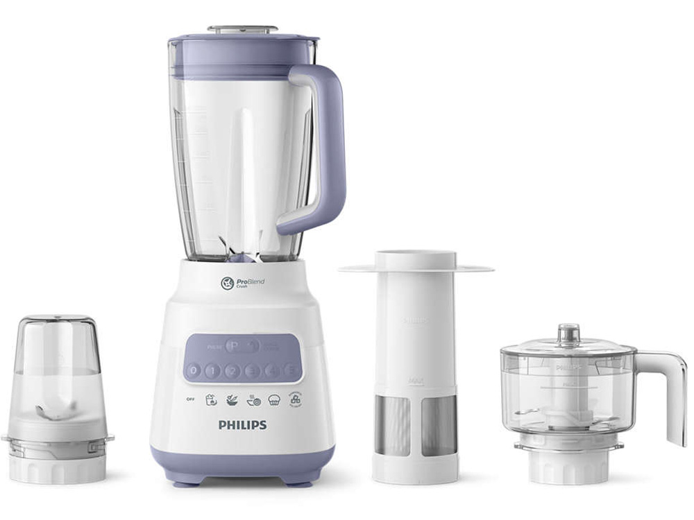 Máy xay sinh tố Philips HR2223 với 3 cối xay riêng biệt