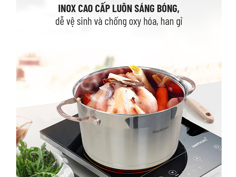 Bộ nồi inox 5 đáy