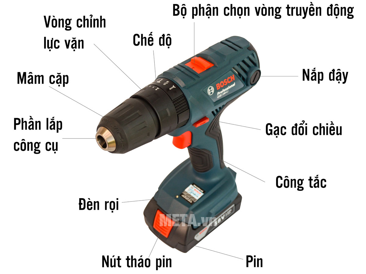 Đầu máy khoan pin