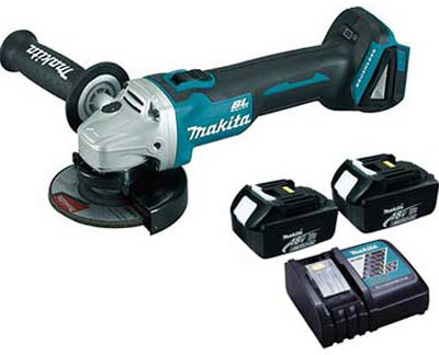 Máy mài góc dùng pin Makita DGA408RTJ1 đi kèm pin, sạc tiện dụng Máy mài góc dùng pin Makita DGA408RTJ1