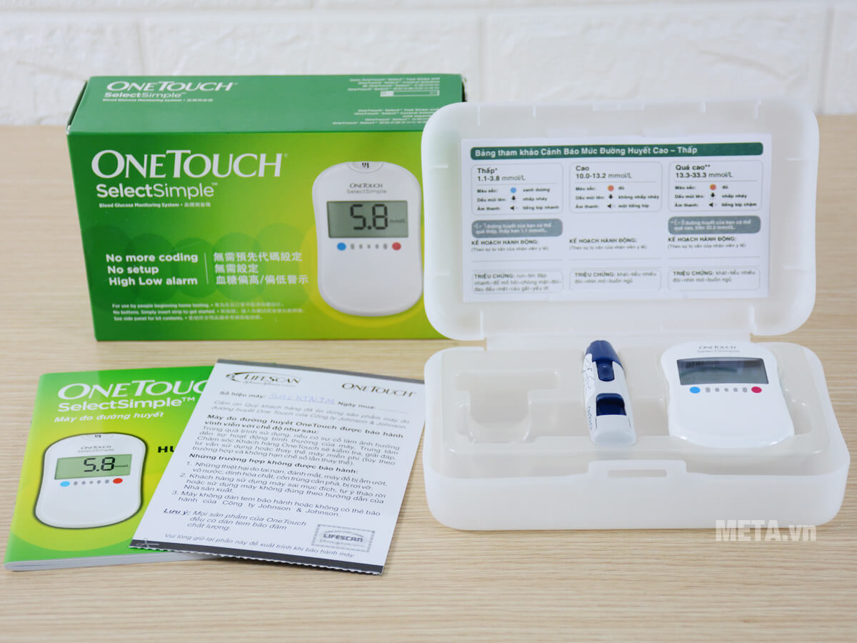 Máy đo đường huyết Johnson & Johnson OneTouch Select Simple