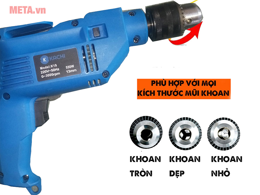 Bộ máy khoan đa năng có cưa đĩa mài Kachi K19 (MK89)