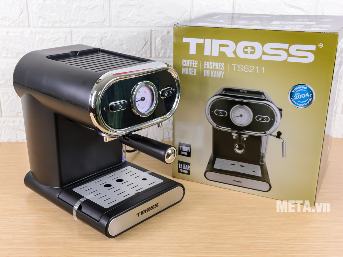 Máy pha cà phê bán tự động Espresso Tiross TS6211 (15 bar)