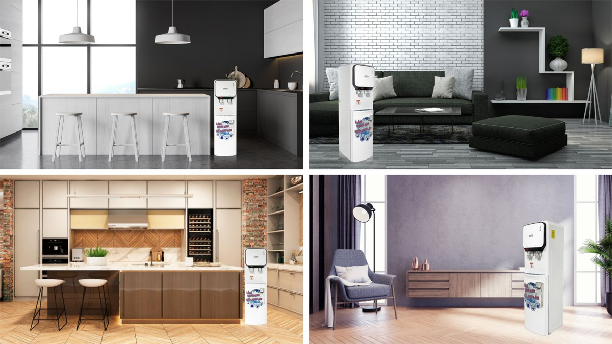 Hình ảnh sử dụng thực tế Cây nước nóng lạnh cao cấp