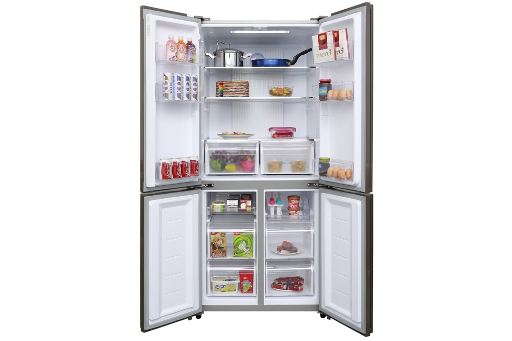 Tủ lạnh inverter Aqua AQR-IG525AM 456 lít có thiết kế đẹp