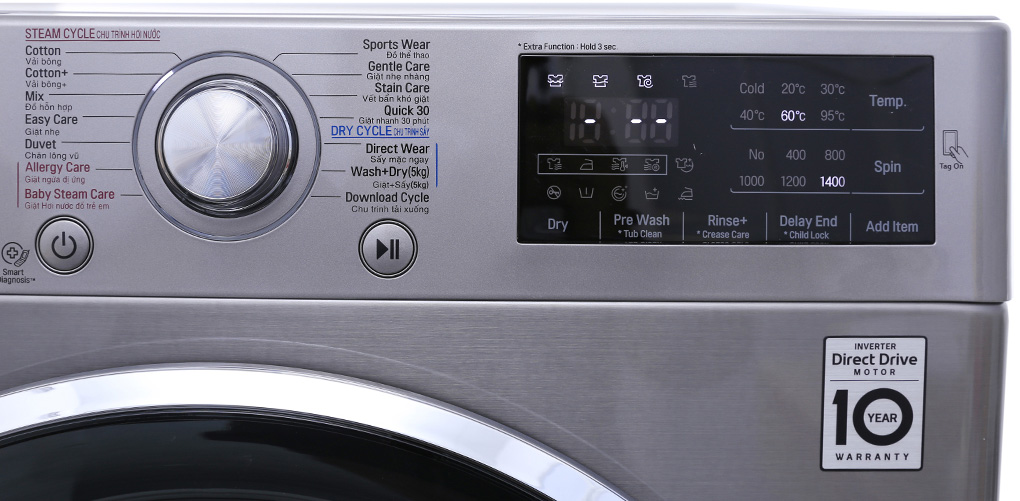 Máy giặt sấy LG inverter 