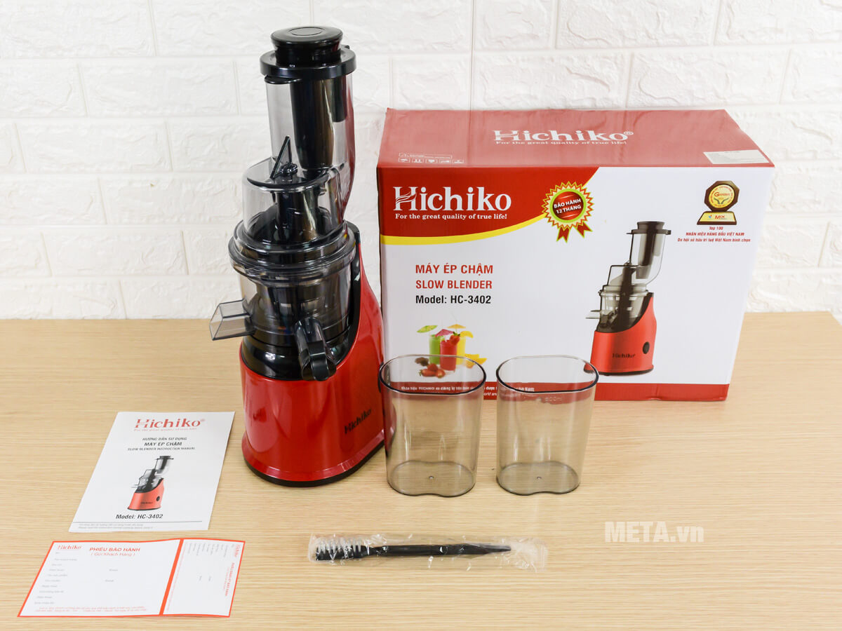 Bộ sản phẩm máy ép chậm Hichiko HC-3402
