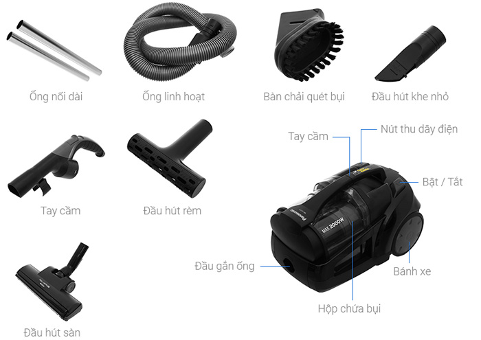 Máy hút bụi Panasonic MC-CL575KN49