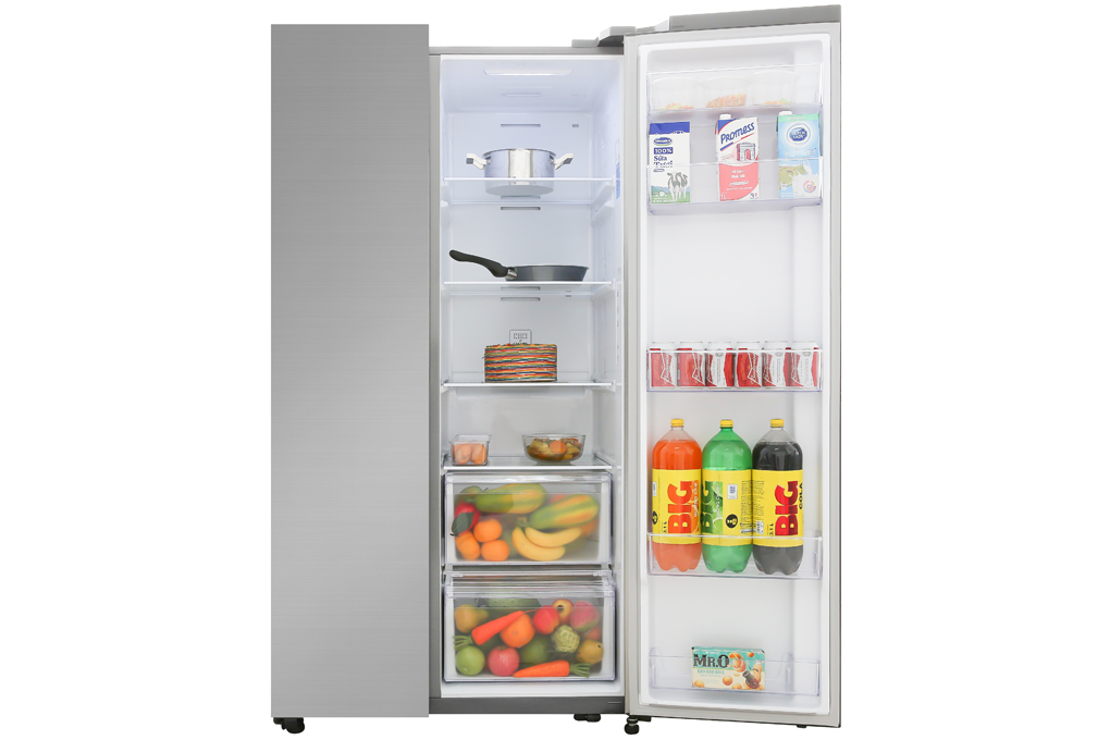 Tủ lạnh Samsung Inverter 647 lít RS62R5001M9/SV chứa được nhiều thực phẩm khác nhau