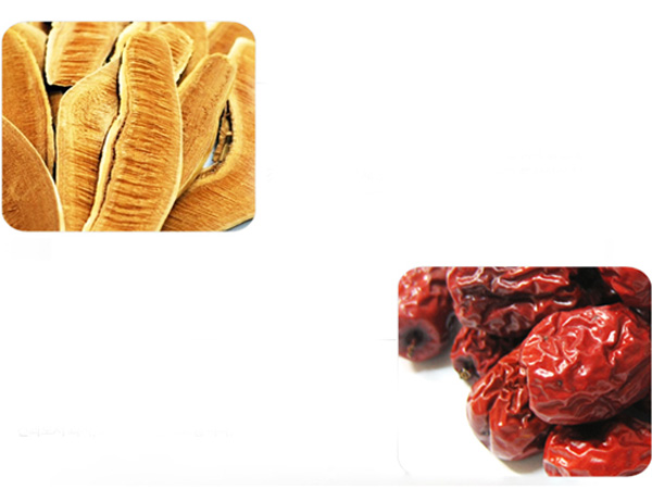 Hình ảnh của linh chi và táo đỏ