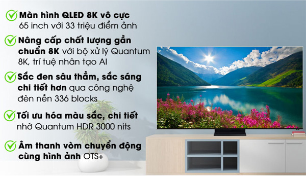 Những ưu điểm nổi bật của QLED Samsung 8K