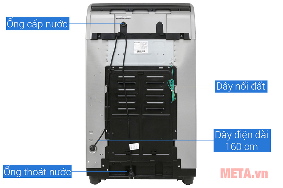 Máy giặt lồng đứng Panasonic inverter NA-FS13V7SRV (13.5kg)