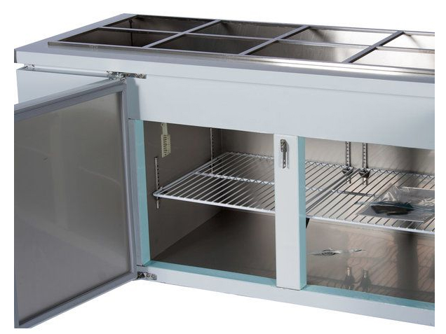 Tủ khay lạnh salad 1500mm KIS-XDB15R - 405 lít