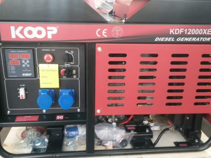 Máy phát điện chạy dầu 10KW Koop KDF12000XE 1 pha