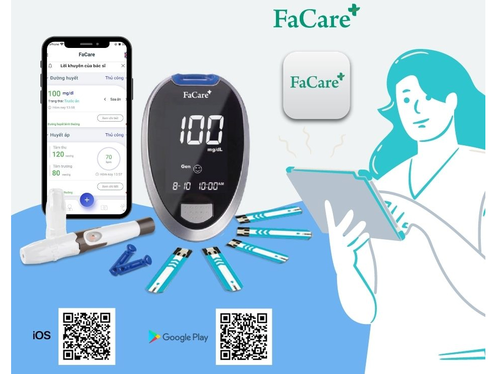 Máy đo đường huyết Bluetooth FaCare FC-G168 (TD 4277)