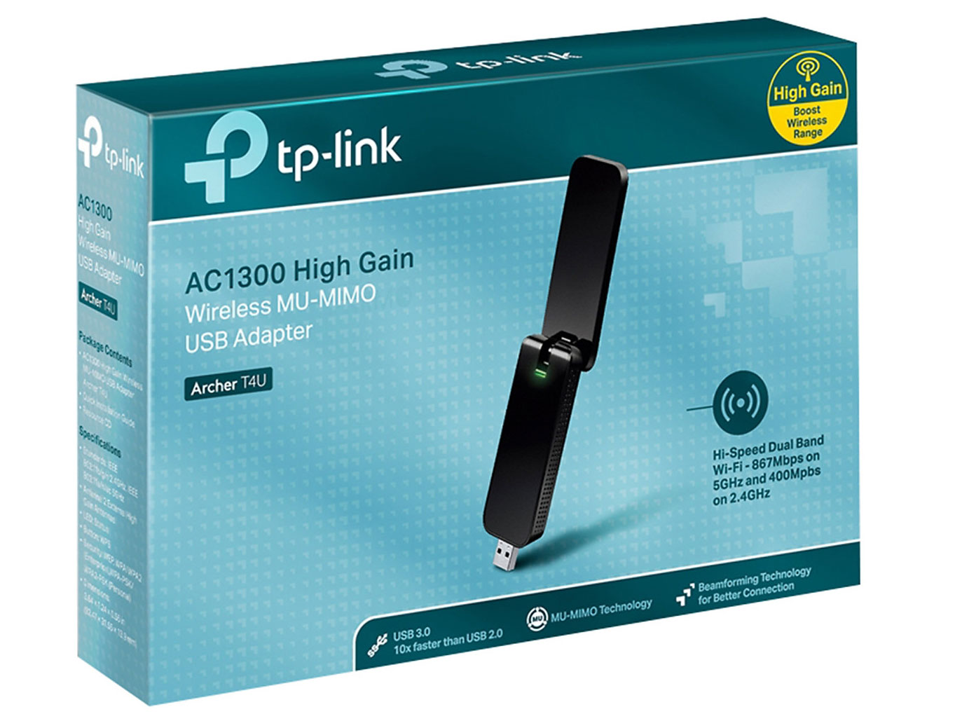USB thu wifi băng tần kép tốc độ cao TP-Link Archer T4U