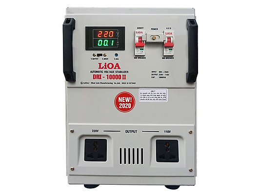Ổn áp 1 pha Lioa 10KVA DRII 10000II (Dải điện áp đầu vào 50V - 250V )