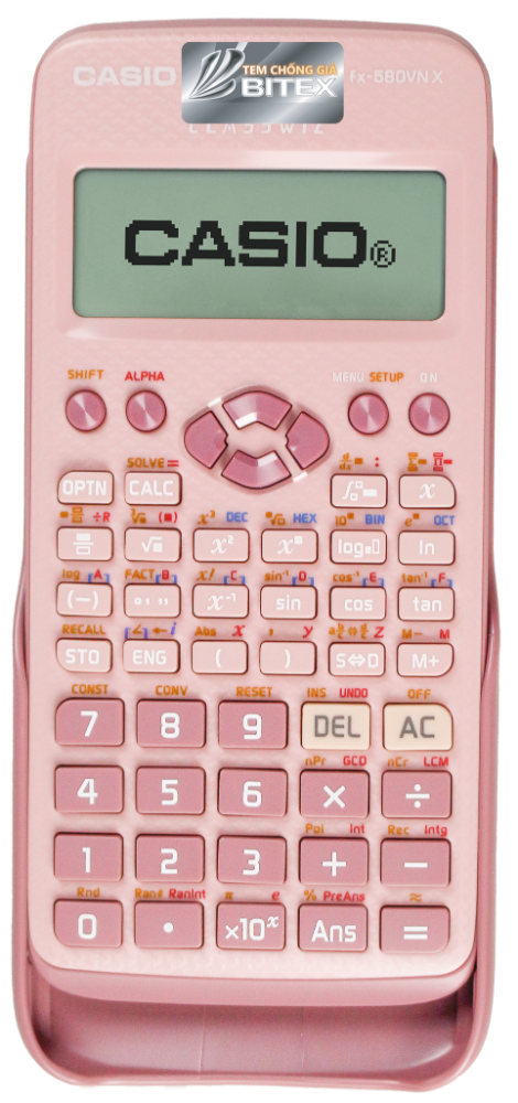Máy tính Casio FX-580VN X màu hồng 