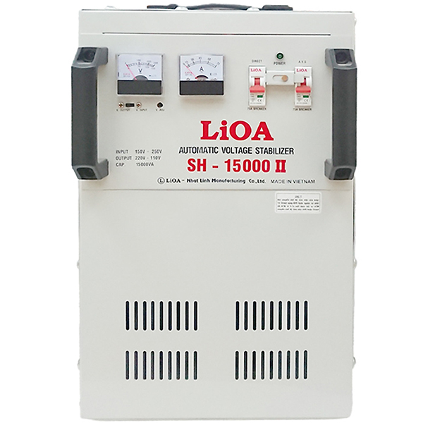 Ổn áp 1 pha 15KVA Lioa SH-15000II (Dải điện áp đầu vào 150V - 250V)