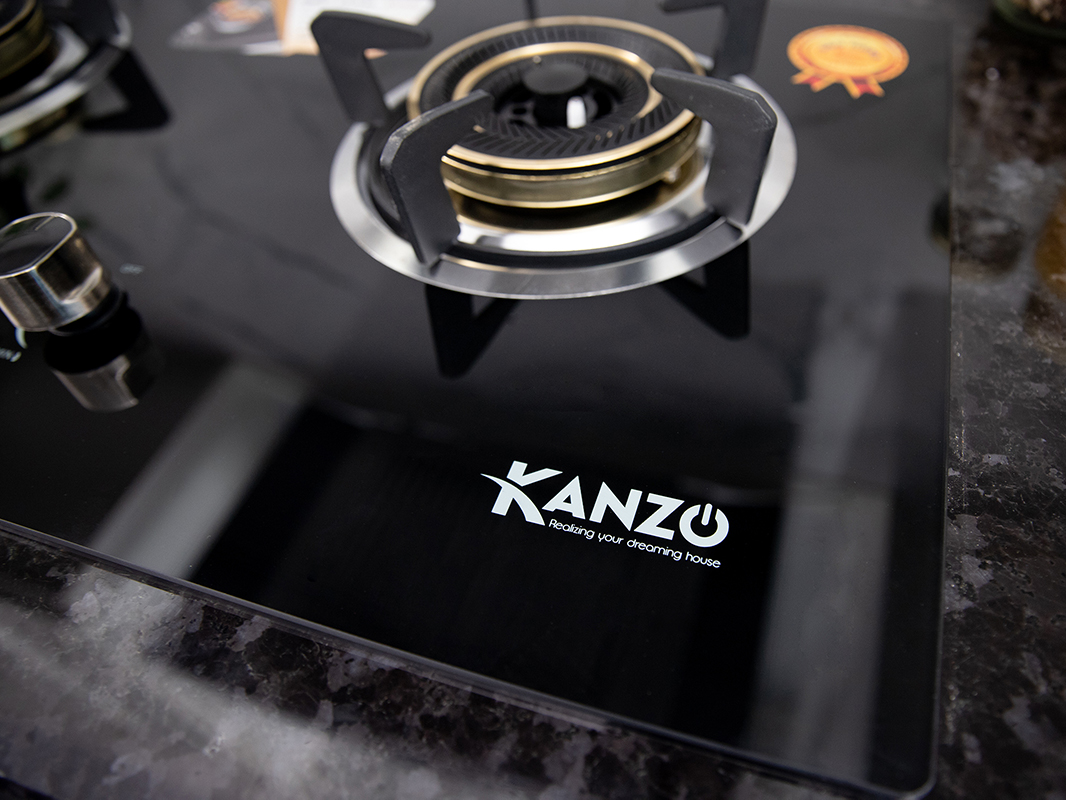 Bếp gas âm Kanzo KZ-ECO-8888-GA Italy Technology, chia lửa mâm đồng