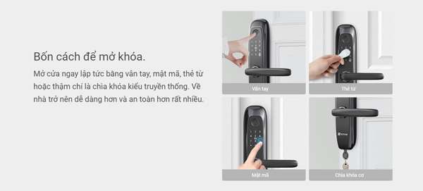 Khóa Cửa Thông Minh Ezviz L2 Màu Đen