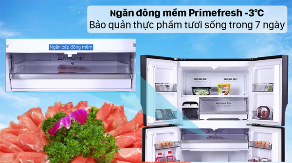  Tủ lạnh Panasonic Inverter 550 lít 4 cửa NR-DZ601VGKV (mới 2021)