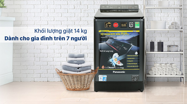 Máy giặt lồng đứng Panasonic Inverter 14 kg NA-FD14V1BRV (mới 2021)