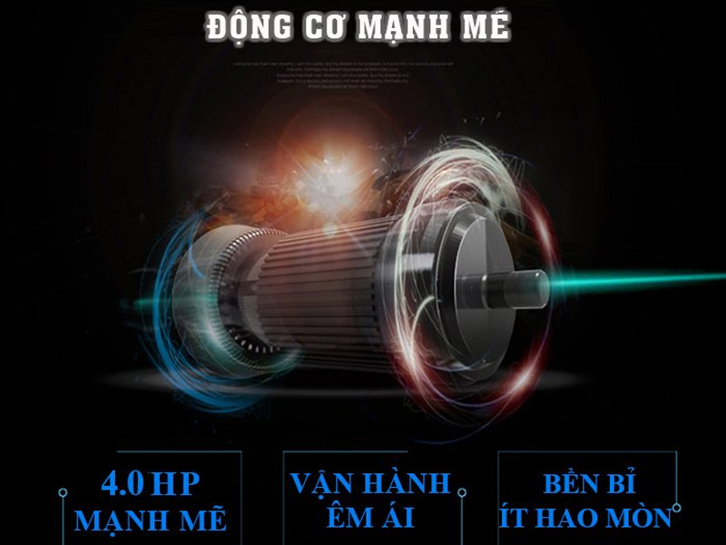 Động cơ khỏe mạnh, chạy êm