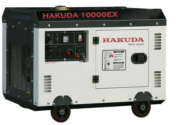 Hình ảnh máy phát điện chạy dầu Hakuda 10KVA HKD 10000EX