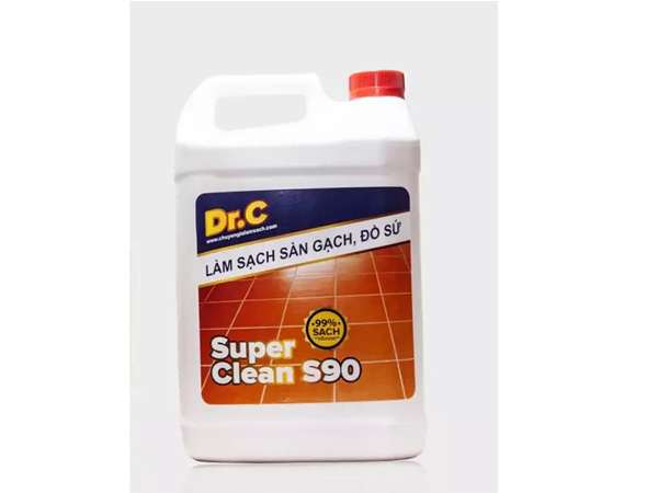 Dung dịch làm sạch bề mặt sàn gạch, đồ sứ Dr.C S90 (Can 5 lít)