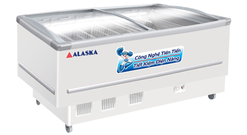 Tủ đông nằm kính cong Alaska KN-400 400 lít
