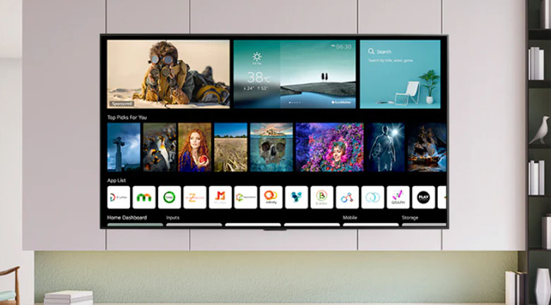 Giao diện WebOS Smart TV thế hệ mới