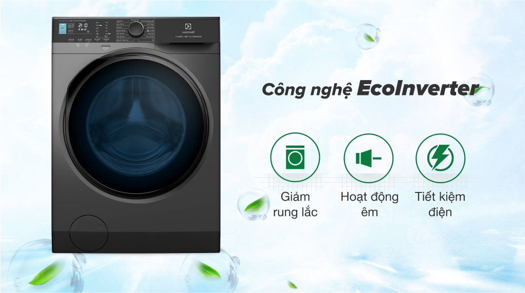 Công nghệ Ecoinverter trên máy giặt Electrolux EWF9024P5SB 9kg