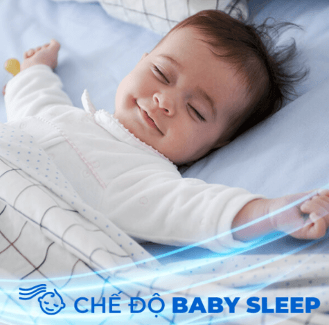 Chế độ Baby Sleep nhẹ nhàng giúp bé ngủ ngon